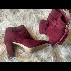 White House|Black Market burgundy booties. Size 8